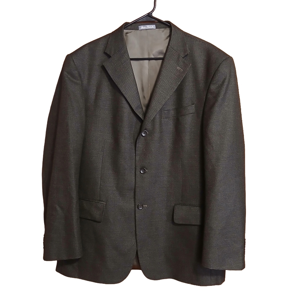 Oscar De La Renta Men's Sport Coat 100% Wool 44R Lined Jacket